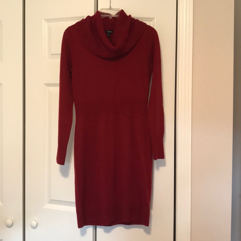 Size small red sweater dress